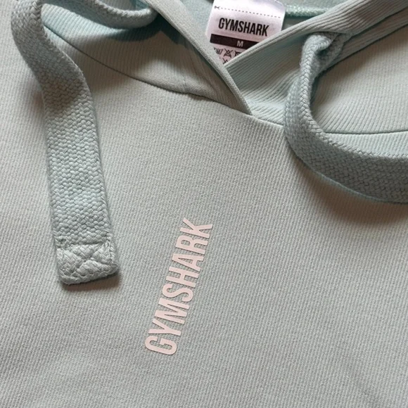 Oversized Gymshark Pippa Cropped Hoodie Mint - Picture 3 of 6